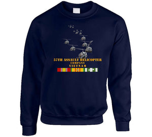 Army - 57th Assault Helicopter Co W Vn Svc X 300 Hoodie