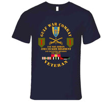 Load image into Gallery viewer, Army - Gulf War Combat Cavalry Vet W  1st Squadron - 4th Cav - 1st Id T Shirt
