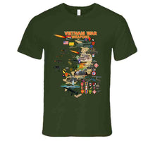 Load image into Gallery viewer, Map - Vietnam Units -with Wpns - Equipment T Shirt
