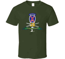 Load image into Gallery viewer, Army - 10th Mountain Division - Ssi W Ski Branch - Ribbon X 300 T Shirt
