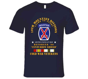 Army - 10th Mountain Division - Climb To Glory - Reforger 90, Centurion Shield  - Cold X 300 T Shirt