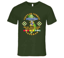 Load image into Gallery viewer, Army - Vietnam Combat Infantry Veteran w 3rd Bn 8th Inf - 4th ID SSI - T-Shirt
