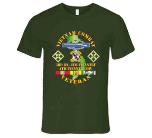 Army - Vietnam Combat Infantry Veteran w 3rd Bn 8th Inf - 4th ID SSI - T-Shirt