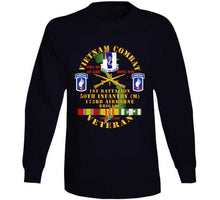 Load image into Gallery viewer, Army - Vietnam Combat Veteran W 1st Bn - 50th Inf - 173rd Airborne Bde 1968-69 W Vn Svc T Shirt
