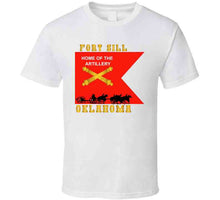 Load image into Gallery viewer, Army - Fort Sill, Home Of Artillery Guidon W Cassion - Black X 300 T Shirt
