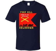 Load image into Gallery viewer, Army - Fort Sill, Home Of Artillery Guidon W Cassion - Black X 300 T Shirt
