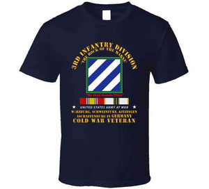 Army - 3rd Id - Germany W Cold War Svc T Shirt