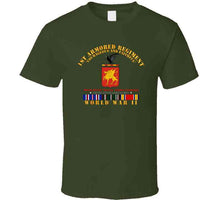 Load image into Gallery viewer, Army - 1st Armored Regiment - Coa -wwii  Eu Svc T Shirt
