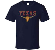 Load image into Gallery viewer, Texas - Rattler Skin -texas Longhorn - Outline Red X 300 T Shirt
