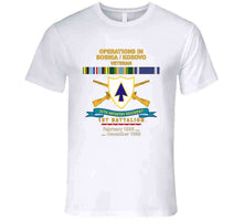 Load image into Gallery viewer, Army - 26th Infantry Regiment - Dui W Br - Ribbon - Top - 1st Bn W Bosnia - Kosovo Svc  X 300 T Shirt
