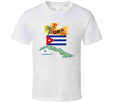 Load image into Gallery viewer, Cuba - Cuba With Palm And Map Green X 300 V1 Classic T Shirt
