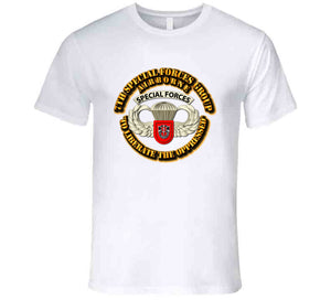 7th Special Forces Group, Airborne, "To liberate the opperessed", Badge - T Shirt, Premium and Hoodie