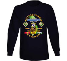 Load image into Gallery viewer, Army - Vietnam Combat Infantry Veteran W 2nd Bn 8th Inf (mech) - 4th Id Ssi T Shirt
