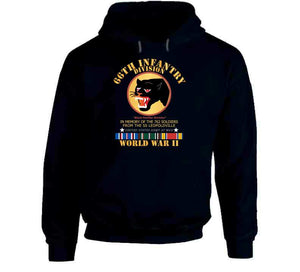 Army - 66th Infantry Div - Black Panther Div - Wwii W Ss Leopoldville W Eu Svc Long Sleeve T Shirt