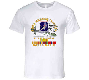 Army - 188th Airborne Infantry - Raid At Los BaÃ±os W Jumpers - Wwii W Pac Svc X 300 T Shirt