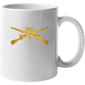 Army - 1st Bn 502nd Infantry Regt - Infantry Br Wo Txt Mug