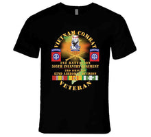 Load image into Gallery viewer, Army - Vietnam Combat Vet -1st Bn, 505th Infantry Regiment, 3rd Bde 82nd Airborne Div W  Dui - Br  W  Vn Svc X 300 T Shirt
