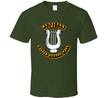 Load image into Gallery viewer, Navy - Rate - Musician T Shirt
