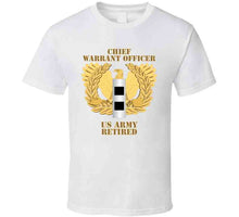 Load image into Gallery viewer, Army - Emblem - Warrant Officer - Cw2 - Retired T Shirt
