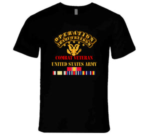 Army - IRAQI FREEDOM Veteran - Combat Veteran T Shirt