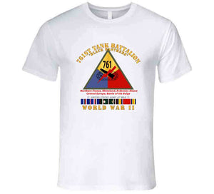 Army - 761st Tank Battalion - Black Panthers - W Ssi Wwii  Eu Svc T Shirt