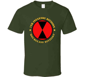 Army - 7th Infantry Division, (Hourglass Division) without background - T Shirt, Premium and Hoodie