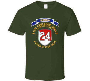 Army  - 24th Engineer Group (construction) - 1954 - 1972 W Germany Tab X 300 T Shirt