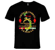 Load image into Gallery viewer, Army - Vietnam Combat Veteran W 5th Military Police Co W 5th Id T Shirt
