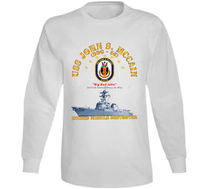 Navy - Destroyer - Uss John S Mccain - Ship T Shirt