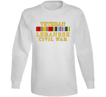 Load image into Gallery viewer, Usmc - Veteran Lebanese Civil War W  Exp Svc T Shirt
