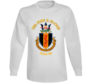 Navy - Uss John S. Mccain (ddg-56) Wo Bakgrd T Shirt