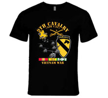 Load image into Gallery viewer, Army - 9th Cavalry (Air Cav) - 1st  Cav Division w SVC T Shirt
