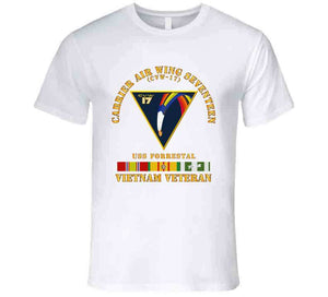 Navy - Carrier Air Wing Seventeen - Vietnam Veteran W Vn Svc T Shirt