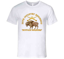 Load image into Gallery viewer, Army - 25th Infantry Regiment - Buffalo Soldiers W 25th Inf Branch Insignia T Shirt
