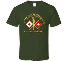 Load image into Gallery viewer, Army - 121st  Signal Bn W  Br - Us Army W Bn Num X 300 T Shirt
