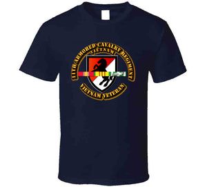 11th Armored Cavalry Regiment, with Vietnam Service Ribbons - Classic, Hoodie, and Premium