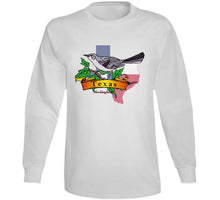 Load image into Gallery viewer, Texas Mockingbird W Texas Flag T Shirt
