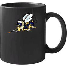 Load image into Gallery viewer, Navy - Seabee - Bee Only  - No Shadow X 300 T Shirt
