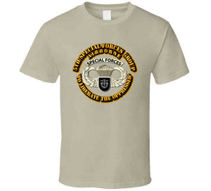 SOF - 5th SFG - Airborne Badge T Shirt
