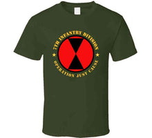 Load image into Gallery viewer, Army - 7th Infantry Division - Opn Just Cause T Shirt
