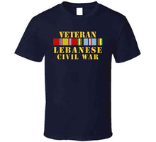 Load image into Gallery viewer, Usmc - Veteran Lebanese Civil War W  Exp Svc T Shirt
