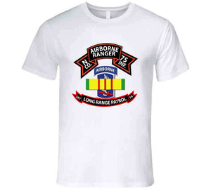 N Co 75th Ranger - 173rd Airborne Brigade - VN Ribbon - LRSD T Shirt