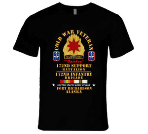 Army - Cold War Vet - 17nd Support Bn, 172nd In Bde - Ft Richardson Ak W Cold Svc X 300 Long Sleeve T Shirt