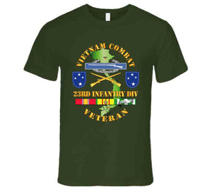 Army - Vietnam Combat Infantry Veteran W 23rd Inf Div Ssi V1 T Shirt