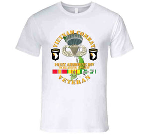 Army - Vietnam Combat Veteran W 101st Airborne Div Ssi V1 - T-shirt