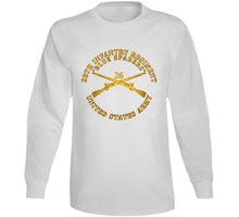 Load image into Gallery viewer, Army - 26th Infantry Regiment - Blue Spaders W Infantry Br X 300 T Shirt

