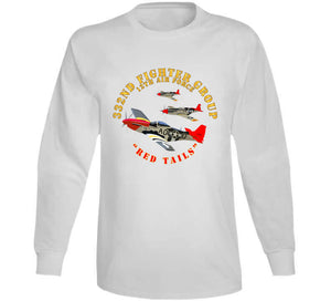 Army - Aac - 332nd Fighter Group - 12th Af - Red Tails T Shirt