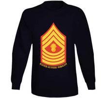 Load image into Gallery viewer, Usmc - Enlisted Insignia - E9 - Master Gunnery Sergeant (mgysgt) - Dress Blue - Bottom Txt T X 300 T Shirt
