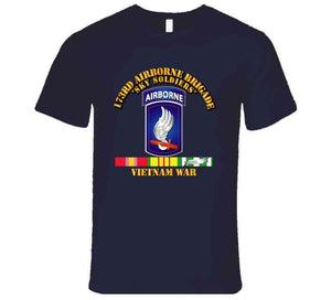 173rd Airborne Brigade with Vietnam Service Ribbons T Shirt, Premium and Hoodie
