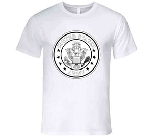 Emblem - United States Army - Blk Stars - Bw X 300 T Shirt